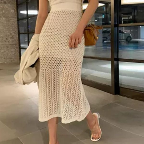 skirts knitting hollow out split fork long skirt female fashion simplicity high waist solid woman elegant white slim women, Black
skirts knitting hollow out split fork long skirt female fashion simplicity high waist solid woman elegant white slim women, Black