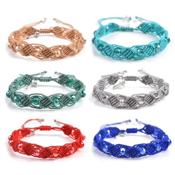 tennis catholic 6mm crystal beads cross pendant adjustable men women multicolor woven bracelet, Golden;silver
tennis catholic 6mm crystal beads cross pendant adjustable men women multicolor woven bracelet, Golden;silver