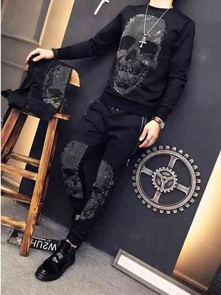 men's pants spring drilling skull men's casual pants dark thin feet 9nnl, Black
men's pants spring drilling skull men's casual pants dark thin feet 9nnl, Black