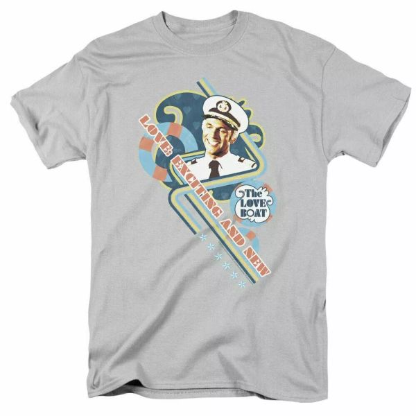 the love boat exciting and new t shirt mens licensed classic tv show silver, White;black
the love boat exciting and new t shirt mens licensed classic tv show silver, White;black