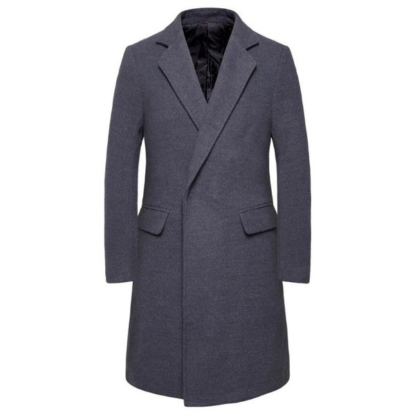 men's wool & blends 2021 autumn winter jacket men woolen coat single button slim fit long male windbreaker suit collar grey, Black
men's wool & blends 2021 autumn winter jacket men woolen coat single button slim fit long male windbreaker suit collar grey, Black