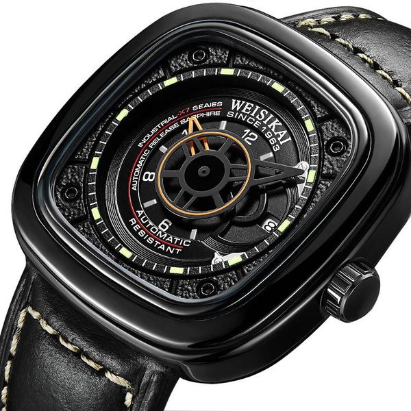 wristwatches 2021 square mechanical men's watch waterproof luminous casual fashion unique calendar clock w03, Slivery;brown
wristwatches 2021 square mechanical men's watch waterproof luminous casual fashion unique calendar clock w03, Slivery;brown