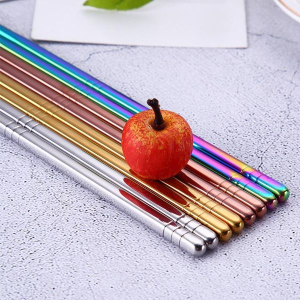 chopsticks 1 pair 23cm stainless steel metal chop sticks tableware gold multicolor wedding party festival supplies kitchen tools
chopsticks 1 pair 23cm stainless steel metal chop sticks tableware gold multicolor wedding party festival supplies kitchen tools