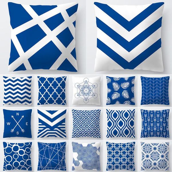 cushion/decorative pillow summer nordic simple geometric pattern blue fresh mediterranean cover home decoration sofa car seat cushion
cushion/decorative pillow summer nordic simple geometric pattern blue fresh mediterranean cover home decoration sofa car seat cushion