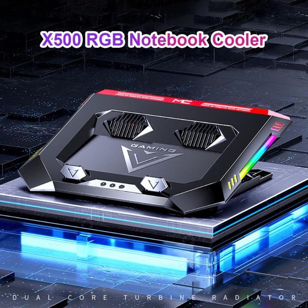 lapcooling pads x500 rgb fans pad stand holder adjustable gaming riser with 2 quiet turbo for notebook computer
lapcooling pads x500 rgb fans pad stand holder adjustable gaming riser with 2 quiet turbo for notebook computer