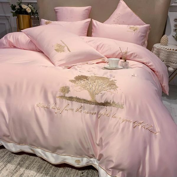 light luxury nordic summer ice silk four-piece set double-sided silky sheet duvet cover cute girl heart bedding sets
light luxury nordic summer ice silk four-piece set double-sided silky sheet duvet cover cute girl heart bedding sets