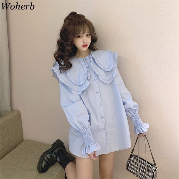 all match blouse women korean chic long sleeve ruffles female shirt vintage elegant kawaii blusas mujer 210519, White
all match blouse women korean chic long sleeve ruffles female shirt vintage elegant kawaii blusas mujer 210519, White