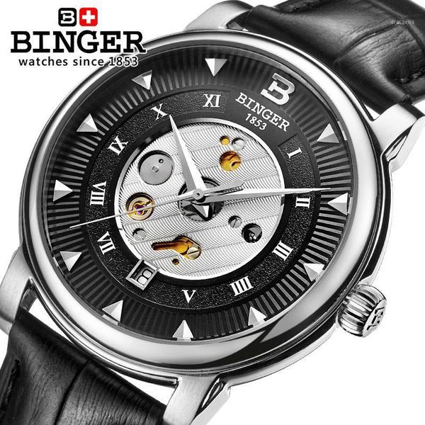 switzerland automatic mechanical watch men stainless steel reloj hombre wrist watches male waterproof skeleton sapphire b-1160-3 wristwatche, Slivery;brown
switzerland automatic mechanical watch men stainless steel reloj hombre wrist watches male waterproof skeleton sapphire b-1160-3 wristwatche, Slivery;brown