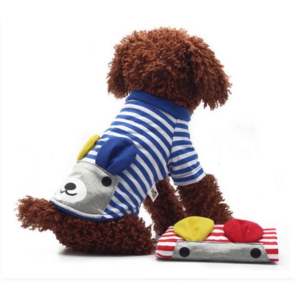 the dog clothes pet rabbit sweater spring and summer dog thin cute ear bag striped clothes teddy dress
the dog clothes pet rabbit sweater spring and summer dog thin cute ear bag striped clothes teddy dress