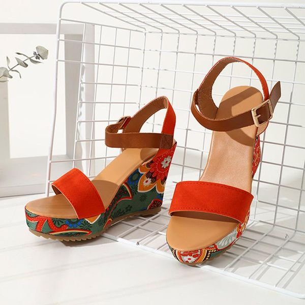 sandals women shoes printing slope heel high waterproof platform ladies ankle strap female round toe summer fashion colorful, Black
sandals women shoes printing slope heel high waterproof platform ladies ankle strap female round toe summer fashion colorful, Black