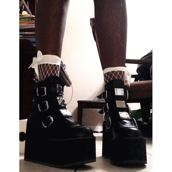 brand female fashion gothic ankle boots platform wedges high heels short women's punk 2021 shoes woman, Black
brand female fashion gothic ankle boots platform wedges high heels short women's punk 2021 shoes woman, Black
