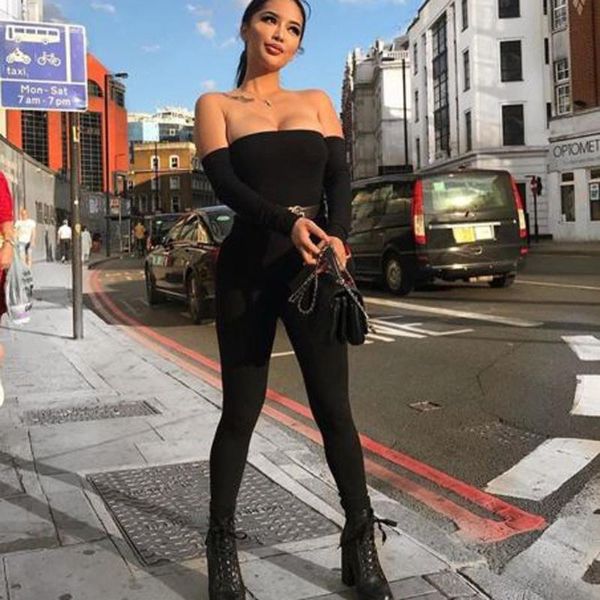 women's jumpsuits & rompers women ladies off shoulder jumpsuit long sleeve romper skinny trousers, Black;white
women's jumpsuits & rompers women ladies off shoulder jumpsuit long sleeve romper skinny trousers, Black;white