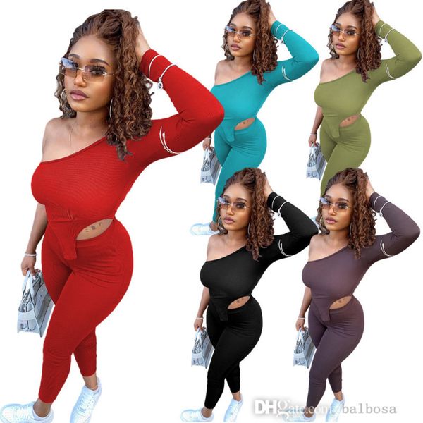spring tracksuits for women two piece pant set off shoulder solid color irregular and trousers personalized suit, Gray
spring tracksuits for women two piece pant set off shoulder solid color irregular and trousers personalized suit, Gray