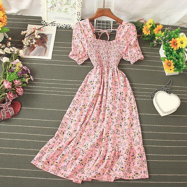 bohemian summer elegant short womens dress puff sleeve a line square collar vestidos verano casual high waist floral, Black;gray
bohemian summer elegant short womens dress puff sleeve a line square collar vestidos verano casual high waist floral, Black;gray