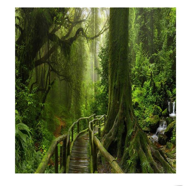 wooden bridge forest natural landscape 3d curtain home decoration for living room bedroom po blackout window drapes decor set &
wooden bridge forest natural landscape 3d curtain home decoration for living room bedroom po blackout window drapes decor set &