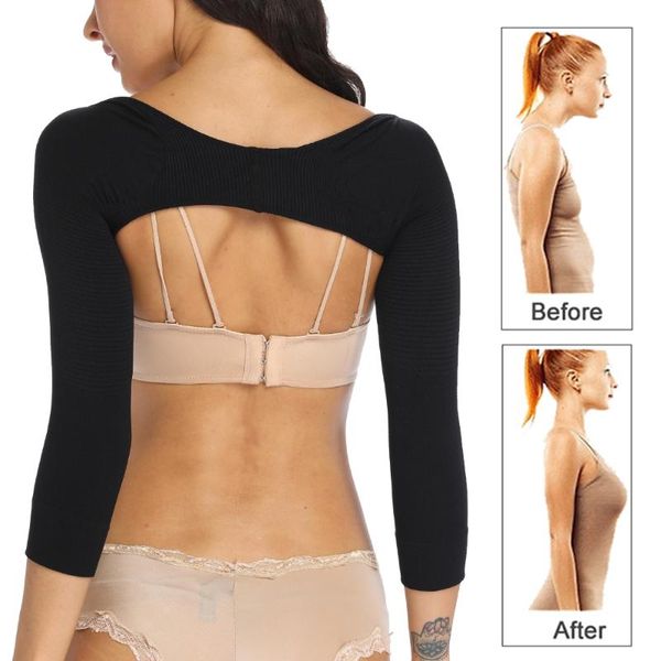 women's shapers slimmer trimmer back shoulder wrap shaperwear womens slimming compression long sleeve arm shaper, Black;white
women's shapers slimmer trimmer back shoulder wrap shaperwear womens slimming compression long sleeve arm shaper, Black;white
