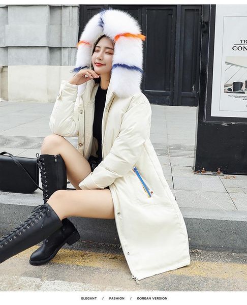 women's down & parkas the 2021 thick fashion color big fur collar han edition looks thin in long style jacket size female1, Black
women's down & parkas the 2021 thick fashion color big fur collar han edition looks thin in long style jacket size female1, Black
