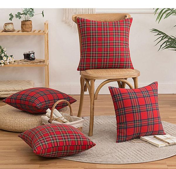 cushion/decorative pillow 30/45/50cm christmas red plaid cushion cover decorative year party pillowcase sofa office chair decor
cushion/decorative pillow 30/45/50cm christmas red plaid cushion cover decorative year party pillowcase sofa office chair decor