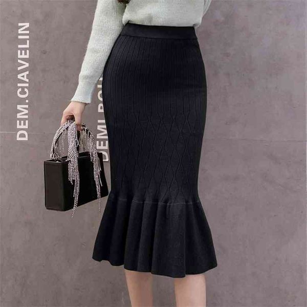 knitted skirt women's autumn/winter high-waisted thinner bag hip fishtail mid-length slim one-step uk406 210507, Black
knitted skirt women's autumn/winter high-waisted thinner bag hip fishtail mid-length slim one-step uk406 210507, Black