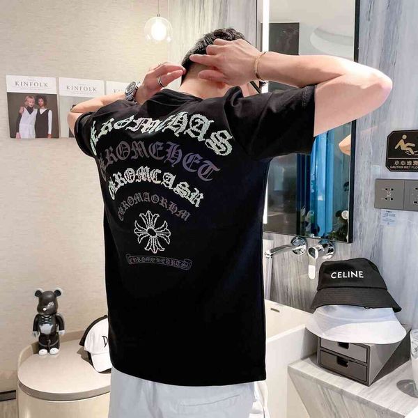 fashion brand ins short t-shirt ch reflective sanskrit letter cross print drill half sleeve round neck lar, White;black
fashion brand ins short t-shirt ch reflective sanskrit letter cross print drill half sleeve round neck lar, White;black