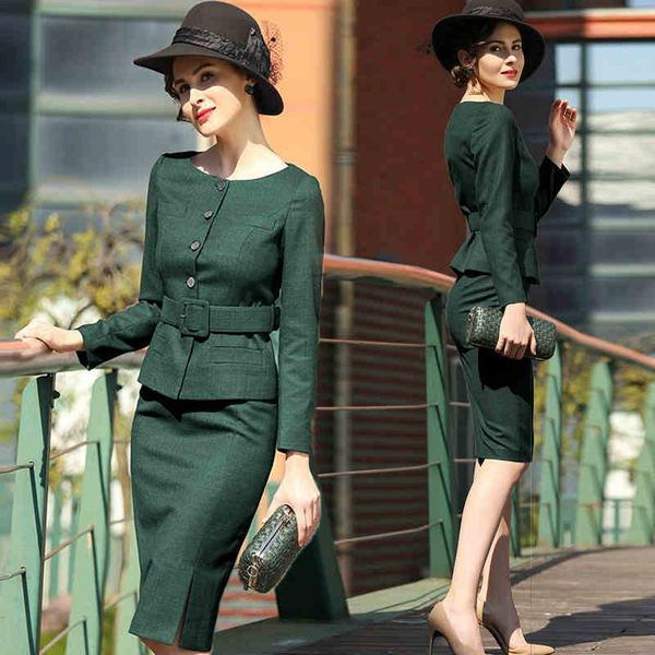 ladies formal dress small fragrance retro green slim check suit female professional wear temperament goddess fan chun two piece, White
ladies formal dress small fragrance retro green slim check suit female professional wear temperament goddess fan chun two piece, White