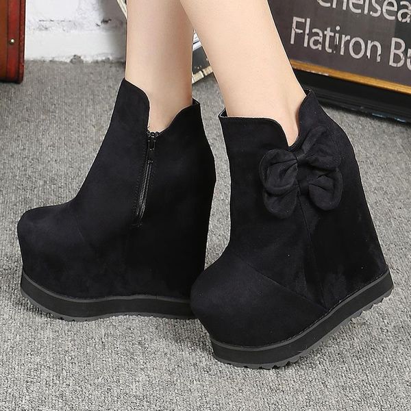 boots increase within wedges butterfly-knot ankle 15cm super high heel short models catwalk womens, Black
boots increase within wedges butterfly-knot ankle 15cm super high heel short models catwalk womens, Black