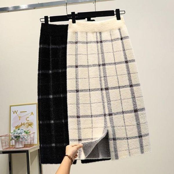 skirts thickened imitation mink velvet skirt knitted mid-length autumn and winter models slit bag hip wool long, Black
skirts thickened imitation mink velvet skirt knitted mid-length autumn and winter models slit bag hip wool long, Black