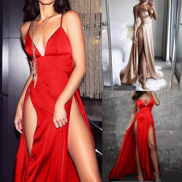 v-neck woman dress high-split maxi women solid evening party clubwear long dresses fashion robe casual, Black;gray
v-neck woman dress high-split maxi women solid evening party clubwear long dresses fashion robe casual, Black;gray