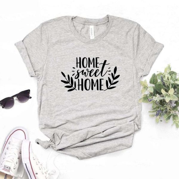 women's t-shirt home sweet print women tshirt cotton hipster funny gift lady yong girl 6 color tee r345, White
women's t-shirt home sweet print women tshirt cotton hipster funny gift lady yong girl 6 color tee r345, White