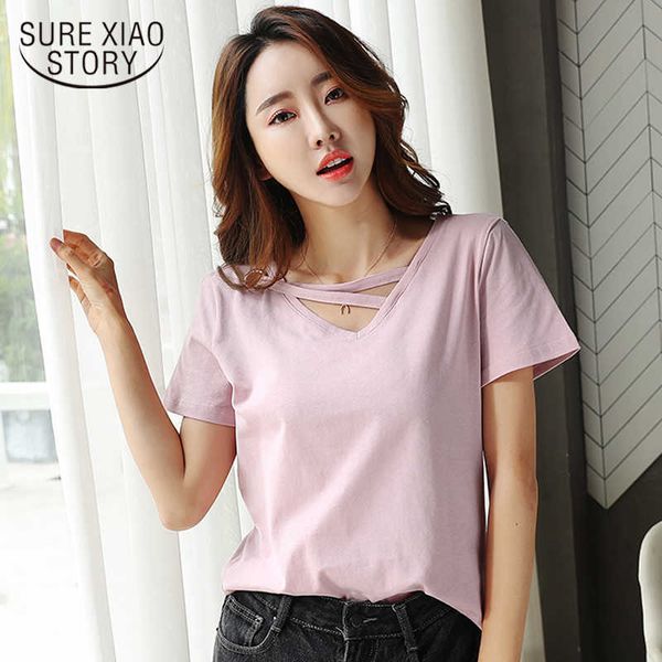 fashion women t shirt summer v collar cotton female shirt short sleeve women shirts white t-shirt womens clothing 2573 50 210528
fashion women t shirt summer v collar cotton female shirt short sleeve women shirts white t-shirt womens clothing 2573 50 210528