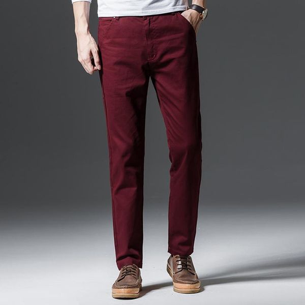 business pants men design casual cotton slim pant straight trousers fashion solid khaki black men's
business pants men design casual cotton slim pant straight trousers fashion solid khaki black men's