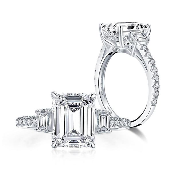 cluster rings three stone luxury 925 sterling silver sona diamond engagement wedding for women finger party jewelry gift type, Golden;silver
cluster rings three stone luxury 925 sterling silver sona diamond engagement wedding for women finger party jewelry gift type, Golden;silver