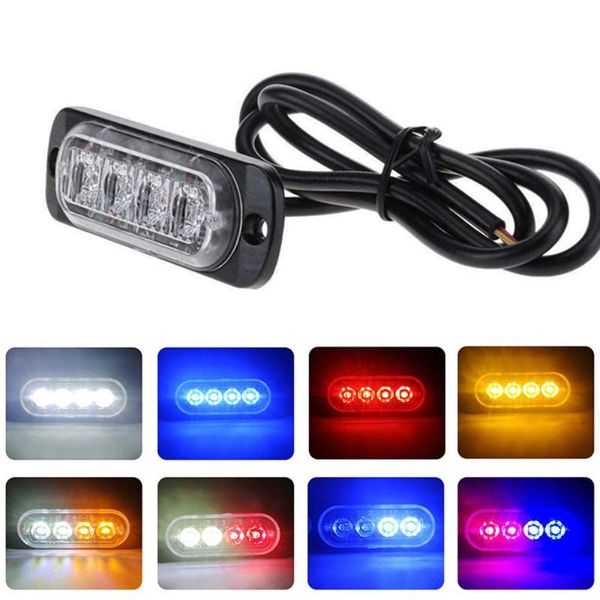 emergency lights 1pc truck 12v 24v 4 led strobe warning light grille flashing lightbar car beacon lamp amber white red traffic bar
emergency lights 1pc truck 12v 24v 4 led strobe warning light grille flashing lightbar car beacon lamp amber white red traffic bar