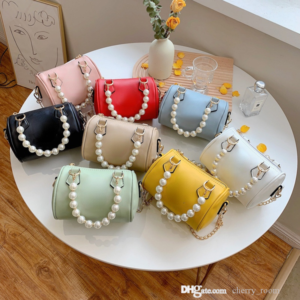 designer kids pearl handbags purse fashion baby girls letter beaded chain single shoulder bag children candy color cylinder messenger bags f, Black
designer kids pearl handbags purse fashion baby girls letter beaded chain single shoulder bag children candy color cylinder messenger bags f, Black