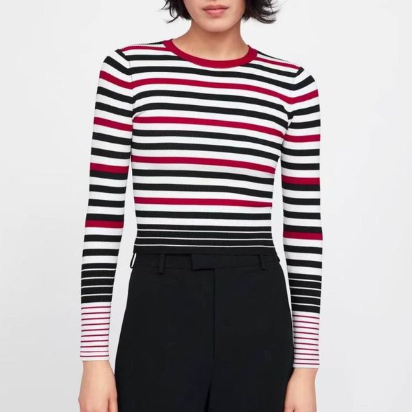 women's sweaters 2021 women pullovers knitting o-neck loose knitted slim patchwork female kintted, White;black
women's sweaters 2021 women pullovers knitting o-neck loose knitted slim patchwork female kintted, White;black
