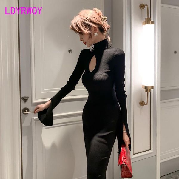 office lady solid zippers knee-length 2021 spring women's hollow design slim knit hip ladies dress casual dresses, Black;gray
office lady solid zippers knee-length 2021 spring women's hollow design slim knit hip ladies dress casual dresses, Black;gray