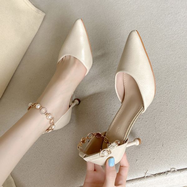 luxury dress shoes 2021 one-line buckle high-heeled baotou hollow thin heel women's sho, Black
luxury dress shoes 2021 one-line buckle high-heeled baotou hollow thin heel women's sho, Black