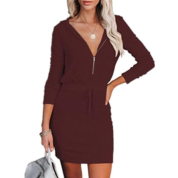 casual dresses women robe femme solid color pencil drawstring zipper long sleeve slim hips mini dress for woman y2k vestido de mujer, Black;gray
casual dresses women robe femme solid color pencil drawstring zipper long sleeve slim hips mini dress for woman y2k vestido de mujer, Black;gray