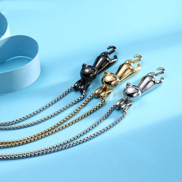 pendant necklaces selling accessories fashion cute cat necklace for women titanium steel jewelry couples chokers exquisite gifts, Silver
pendant necklaces selling accessories fashion cute cat necklace for women titanium steel jewelry couples chokers exquisite gifts, Silver