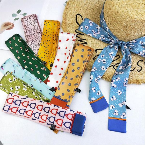 scarves 4x190cm korean scarf narrow small long silk-like for grils printed satin bag ribbons hair bands neck belt women, Blue;gray
scarves 4x190cm korean scarf narrow small long silk-like for grils printed satin bag ribbons hair bands neck belt women, Blue;gray