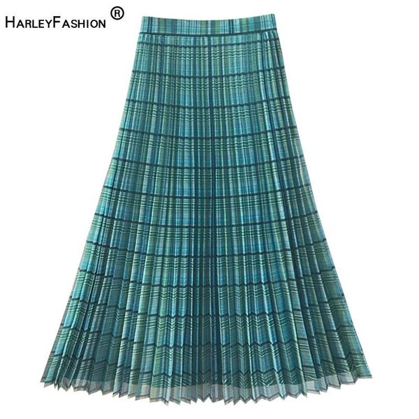 fashion print a-line high waist mesh elegant loose ol plaid pleated long skirt for women summer skirts, Black
fashion print a-line high waist mesh elegant loose ol plaid pleated long skirt for women summer skirts, Black
