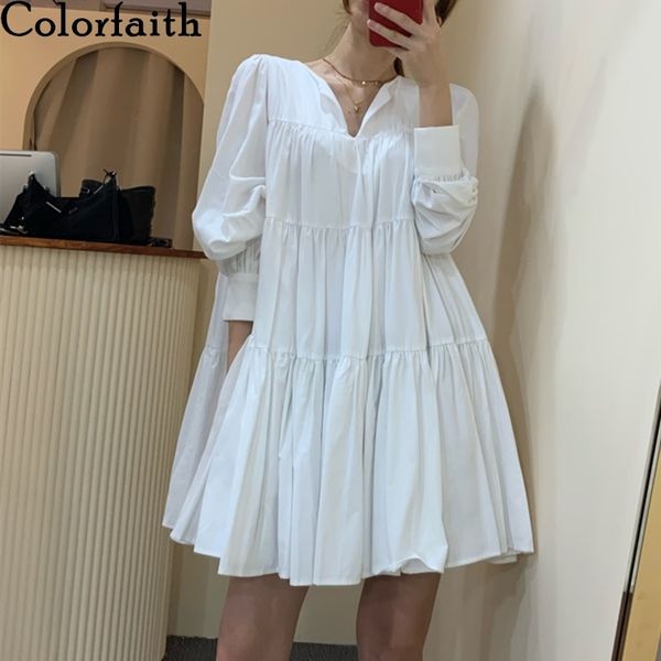 colorfaith new women spring summer dress v-neck oversize high waist korean elegant vintage pleated wild white dress dr9032a 210413, Black;gray
colorfaith new women spring summer dress v-neck oversize high waist korean elegant vintage pleated wild white dress dr9032a 210413, Black;gray