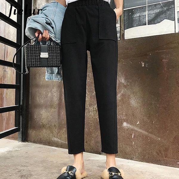 women's pants & capris winter fashion pantalon femme casual skinny korean palazzo elegant charming all-match chicly style for women, Black;white
women's pants & capris winter fashion pantalon femme casual skinny korean palazzo elegant charming all-match chicly style for women, Black;white