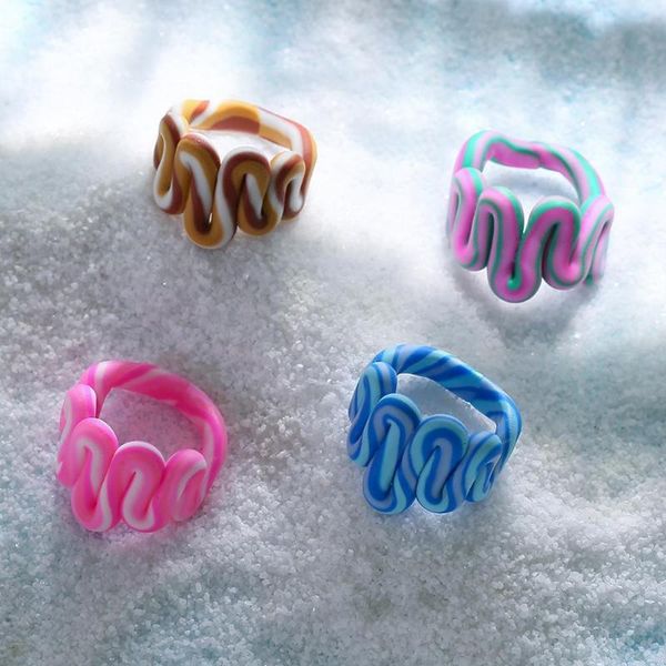 wedding rings 1pc colorful handmade clay geometric irregular hit color twist ring for women fashion trip jewlery gifts bohemia 2021, Slivery;golden
wedding rings 1pc colorful handmade clay geometric irregular hit color twist ring for women fashion trip jewlery gifts bohemia 2021, Slivery;golden