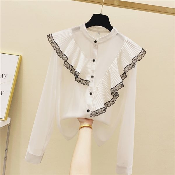 lace ruffles shirts for women autumn fashion women's long sleeves shirt ladies girls blouse birthday gift a3722 210519, White
lace ruffles shirts for women autumn fashion women's long sleeves shirt ladies girls blouse birthday gift a3722 210519, White