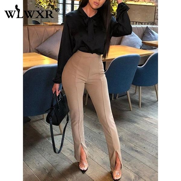 women's pants & capris wlwxr casual split wide leg summer bodycon women office high waist female trousers flare skinny sexy, Black;white
women's pants & capris wlwxr casual split wide leg summer bodycon women office high waist female trousers flare skinny sexy, Black;white
