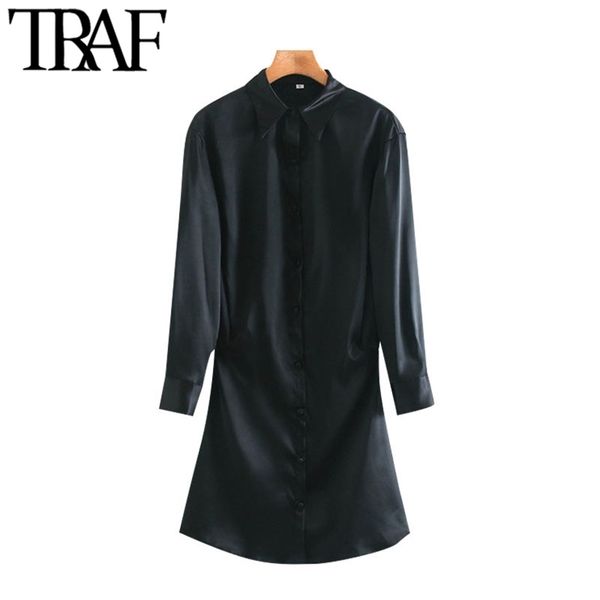 women chic fashion with covered buttons soft touch mini dress vintage long sleeve side zipper female dresses mujer 210507, Black;gray
women chic fashion with covered buttons soft touch mini dress vintage long sleeve side zipper female dresses mujer 210507, Black;gray