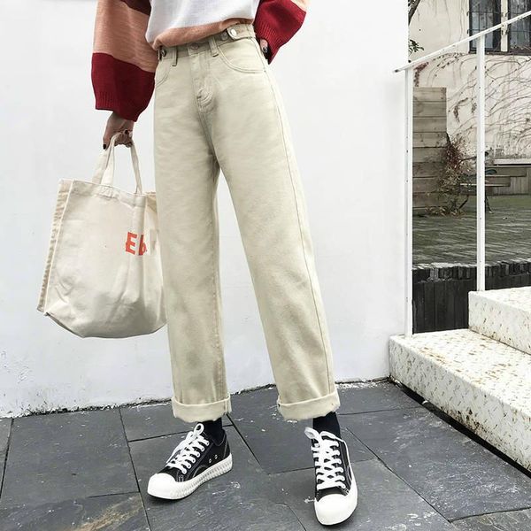 women's jeans women casual loose mid waist wide leg boyfriend denim pants vintage spring summer cotton multi-size female, Blue
women's jeans women casual loose mid waist wide leg boyfriend denim pants vintage spring summer cotton multi-size female, Blue