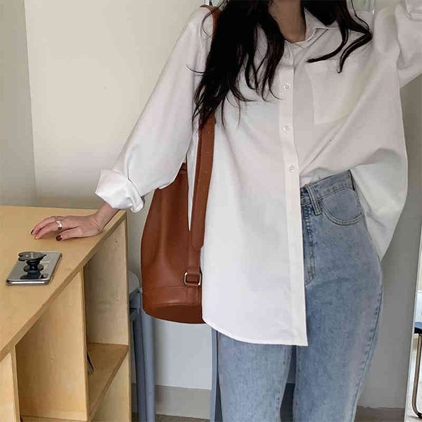 shirt soon streetwear chic femme oversize 2021 the whole game lady from solid office ol minimalist fashion korean shirts, White
shirt soon streetwear chic femme oversize 2021 the whole game lady from solid office ol minimalist fashion korean shirts, White