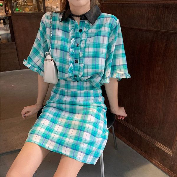 female korean harajuku cute plaid lazy loose shirt women's shirts ulzzang japanese kawaii ladies vintage clothes for women blouses &, White
female korean harajuku cute plaid lazy loose shirt women's shirts ulzzang japanese kawaii ladies vintage clothes for women blouses &, White